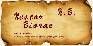 Nestor Biorac vizit kartica